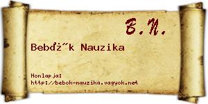 Bebők Nauzika névjegykártya
